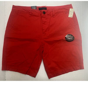 Aeropostale Mens Red Classic Twill Short NWT